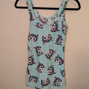 Flower Kitty Tank Top